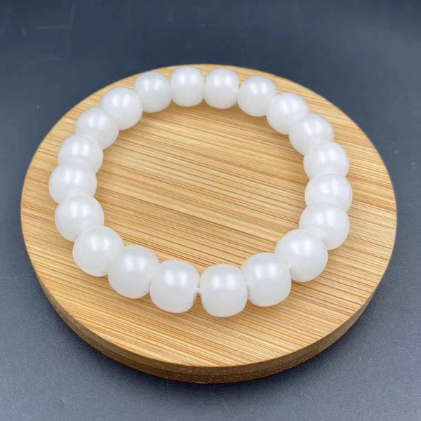 羊脂玉手串和田玉白玉手串